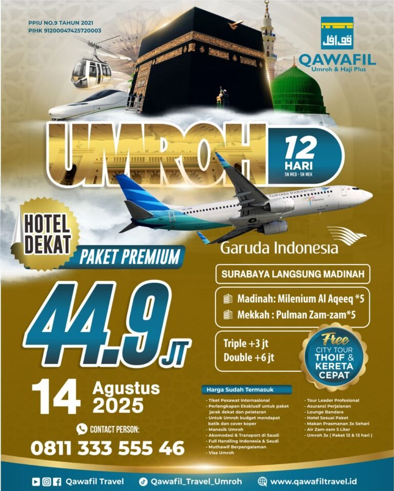 Paket Umroh Premium Agustus 2025