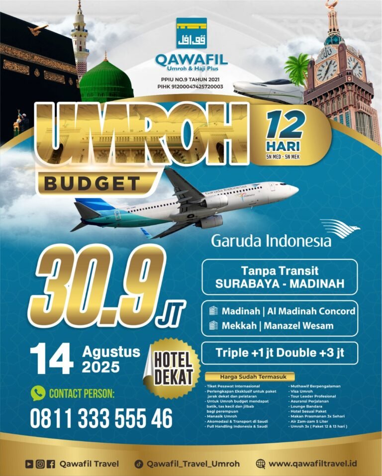 Paket Umroh Budget Agustus 2025