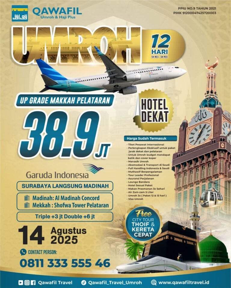 Paket Upgrade Mekah Pelataran Agustus 2025