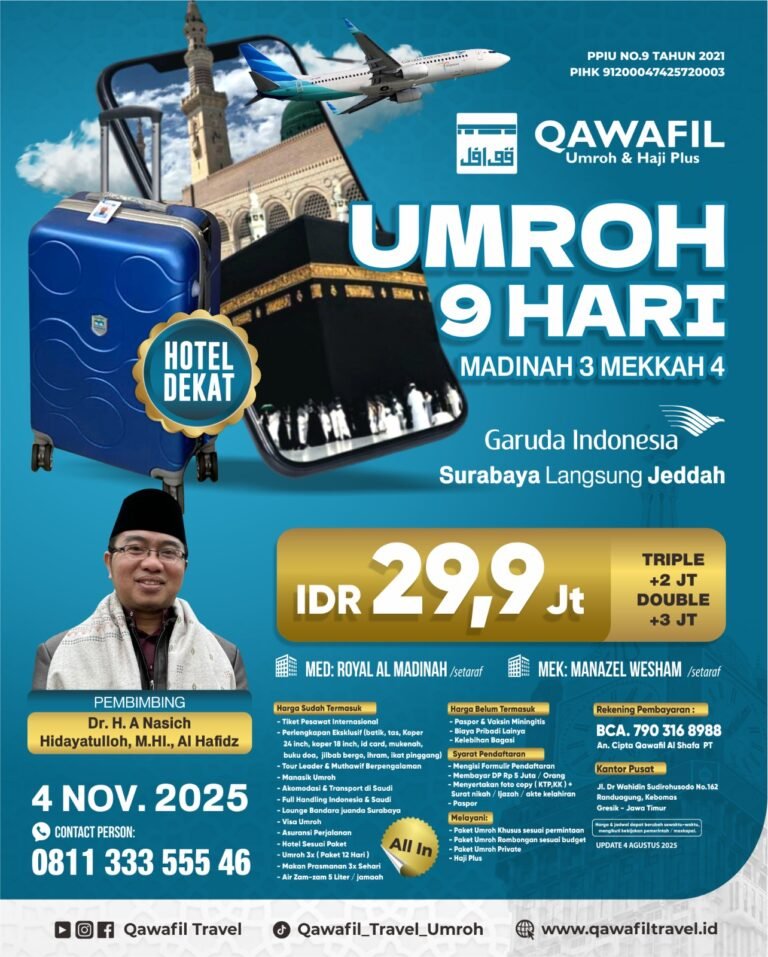 Paket Umroh 4 November 2025